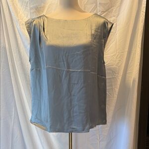 LOFT Shimmering Silver Blouse